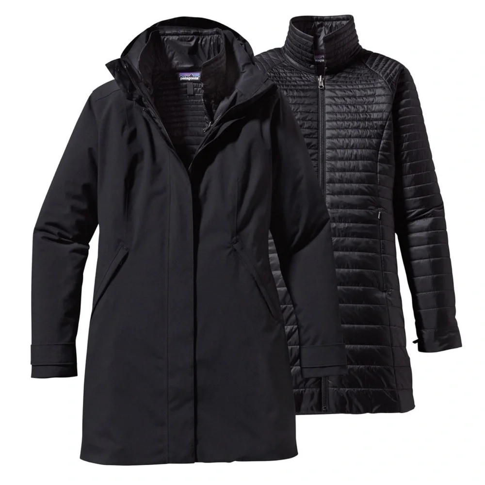 Patagonia Vosque 3-in-1 Parka Black Womens XS